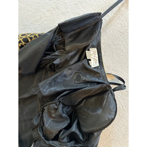 Vintage 80s For You Spiegal Women’s 1X Silk Black Gold Sequins Evening Jacket - Picture 8 of 8